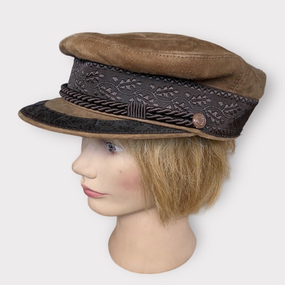 VTG ECHTES LEDER FISHERMAN HAT - Picture 2 of 11